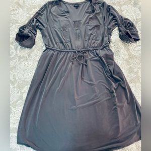 Torrid dress size 1x. Gray with purple tone color. Very soft and stretchy.
